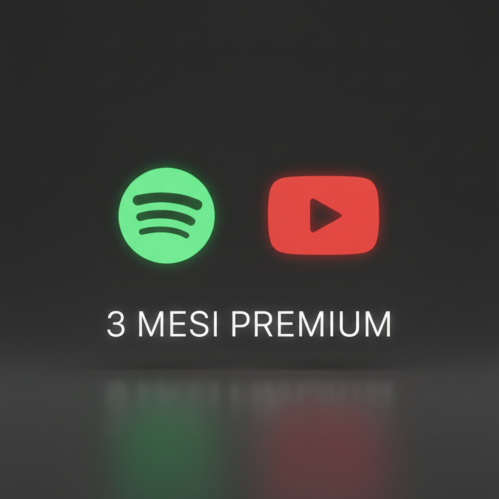 Bundle Spotify + YouTube Premium 3 Mesi