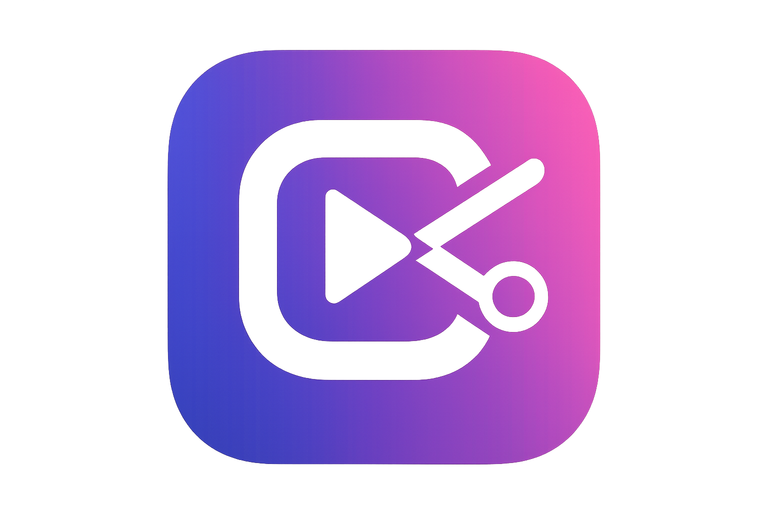Logo in stile CapCut